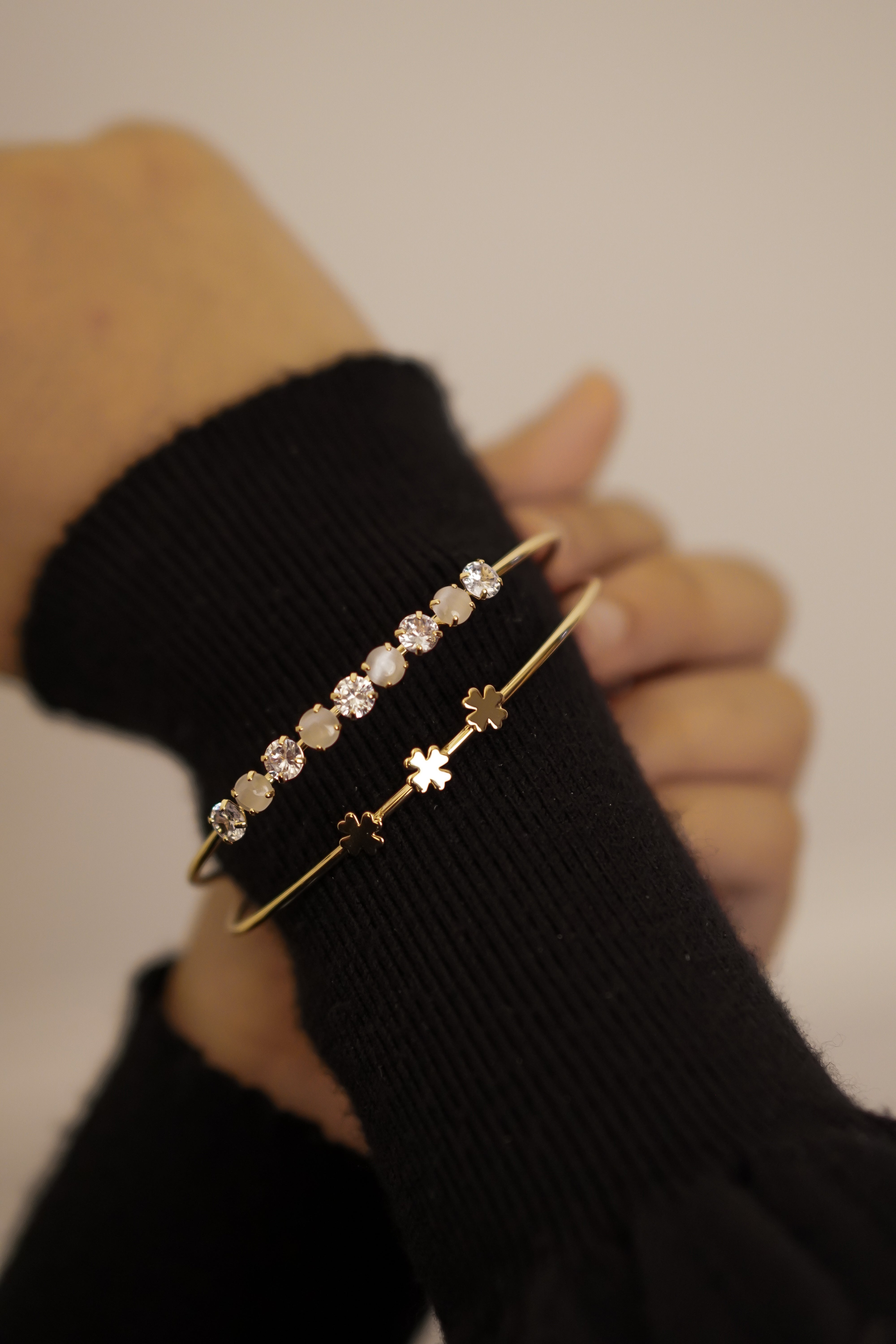 Cara Clover Bracelet - Golden