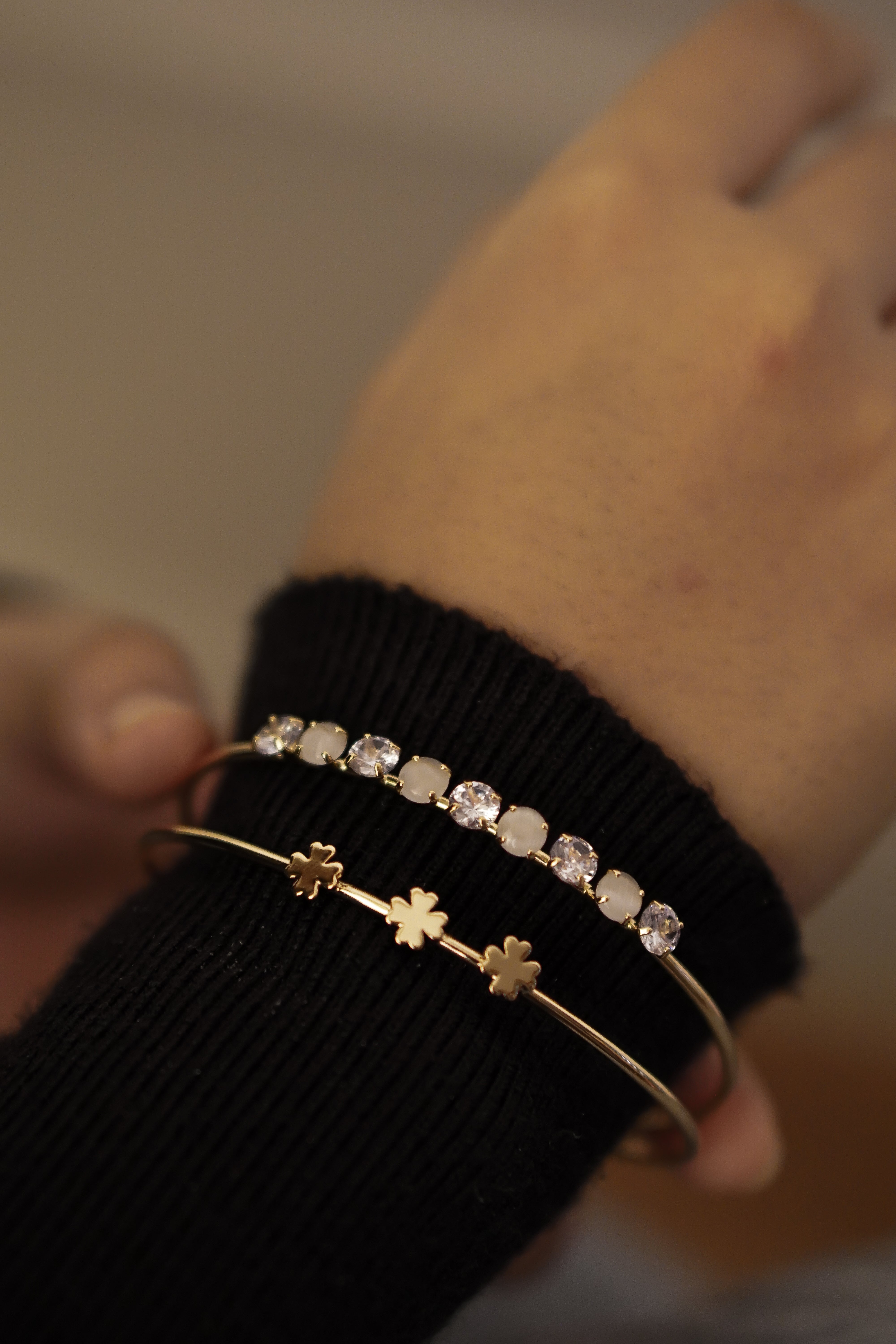 Cara Clover Bracelet - Golden