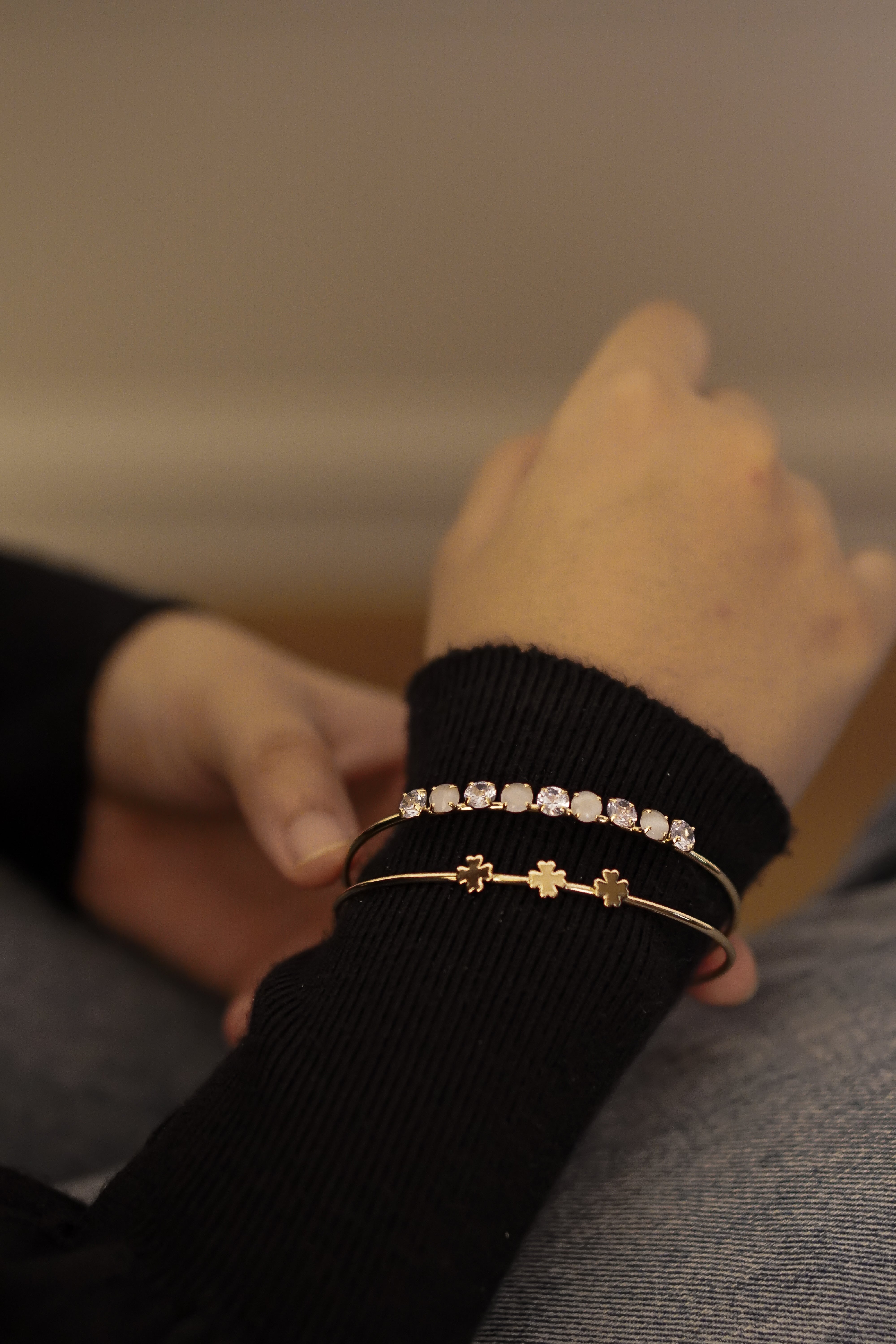 Cara Clover Bracelet - Golden