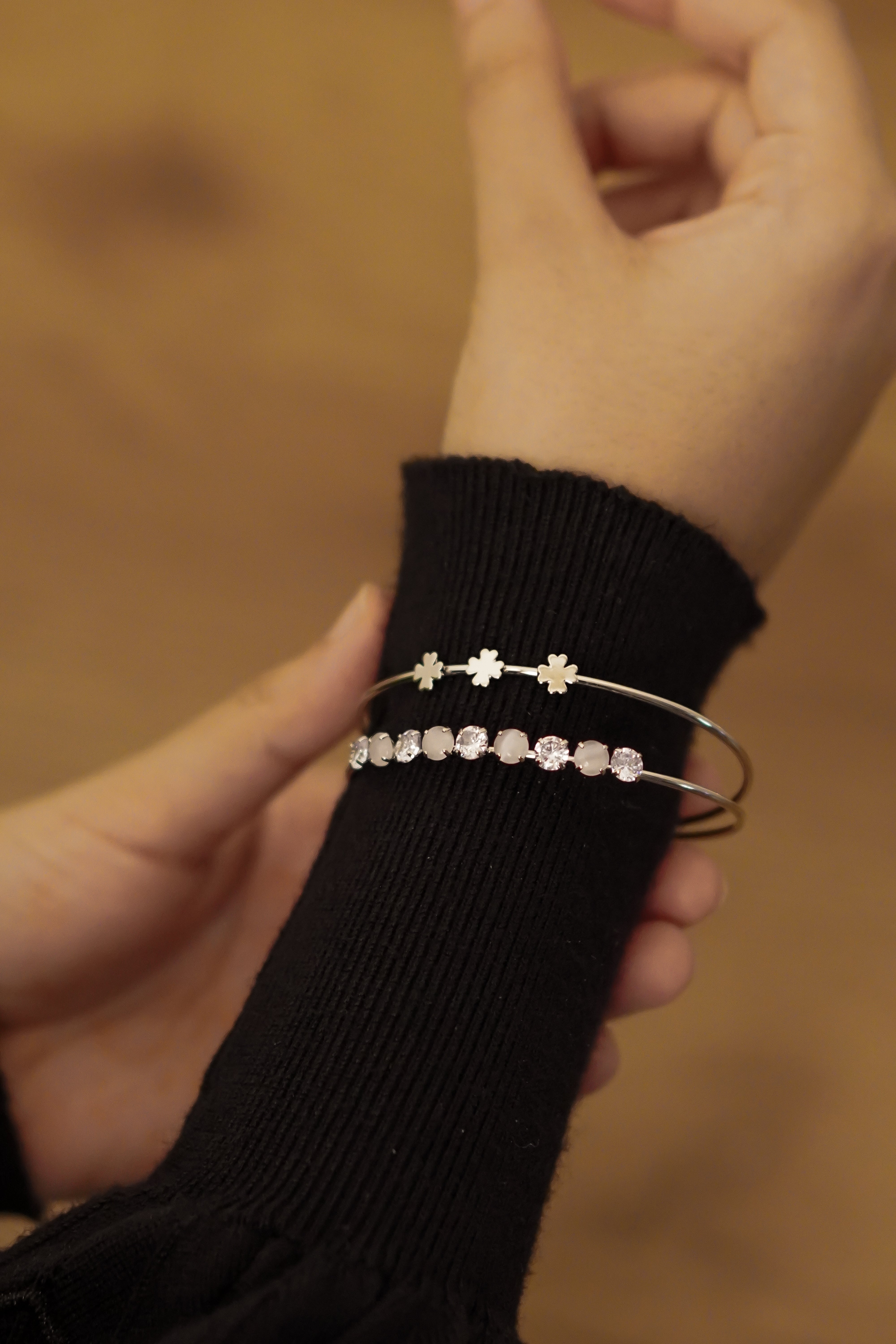 Cara Clover Bracelet - Silver