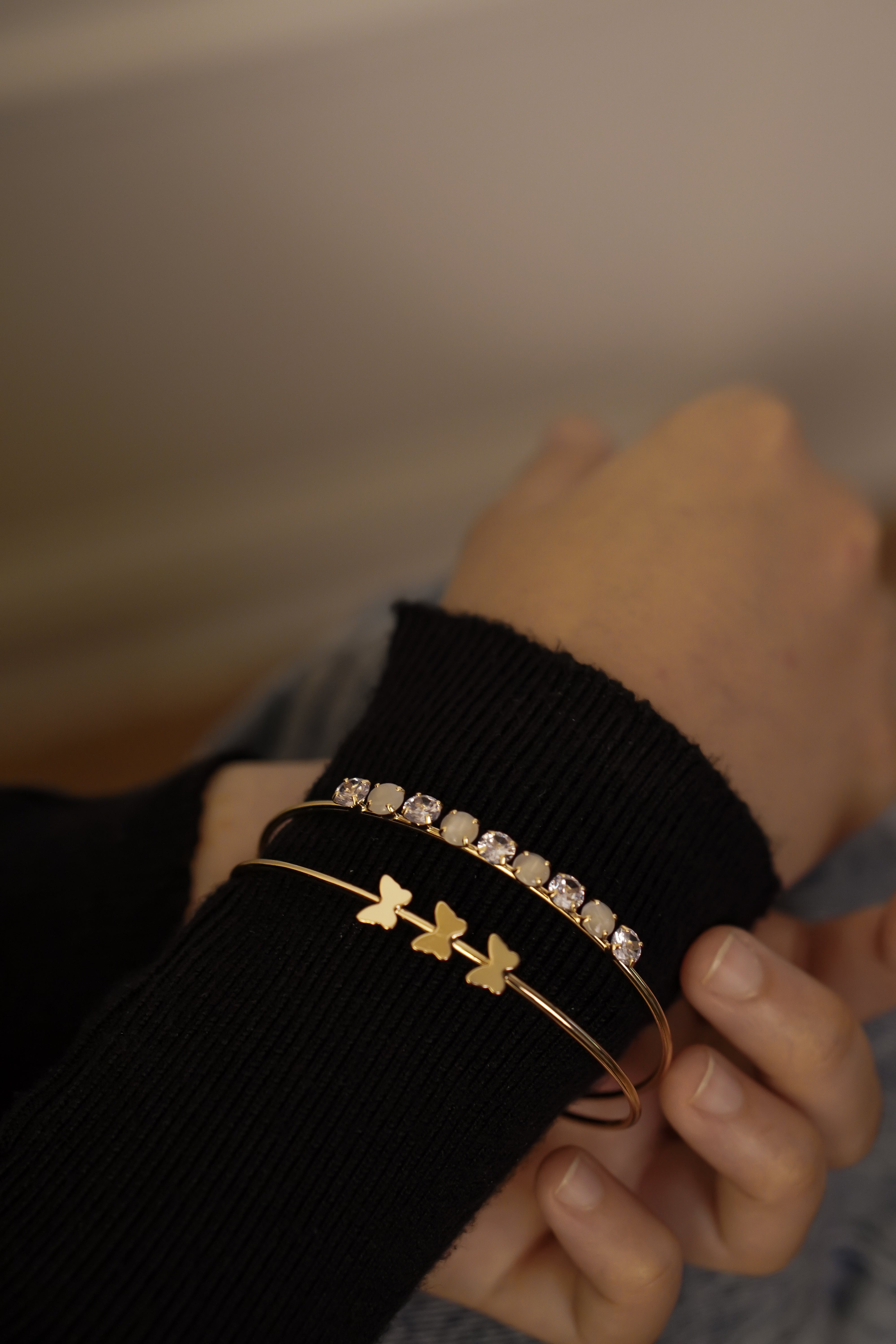 Cara Butterfly Bracelet - Golden