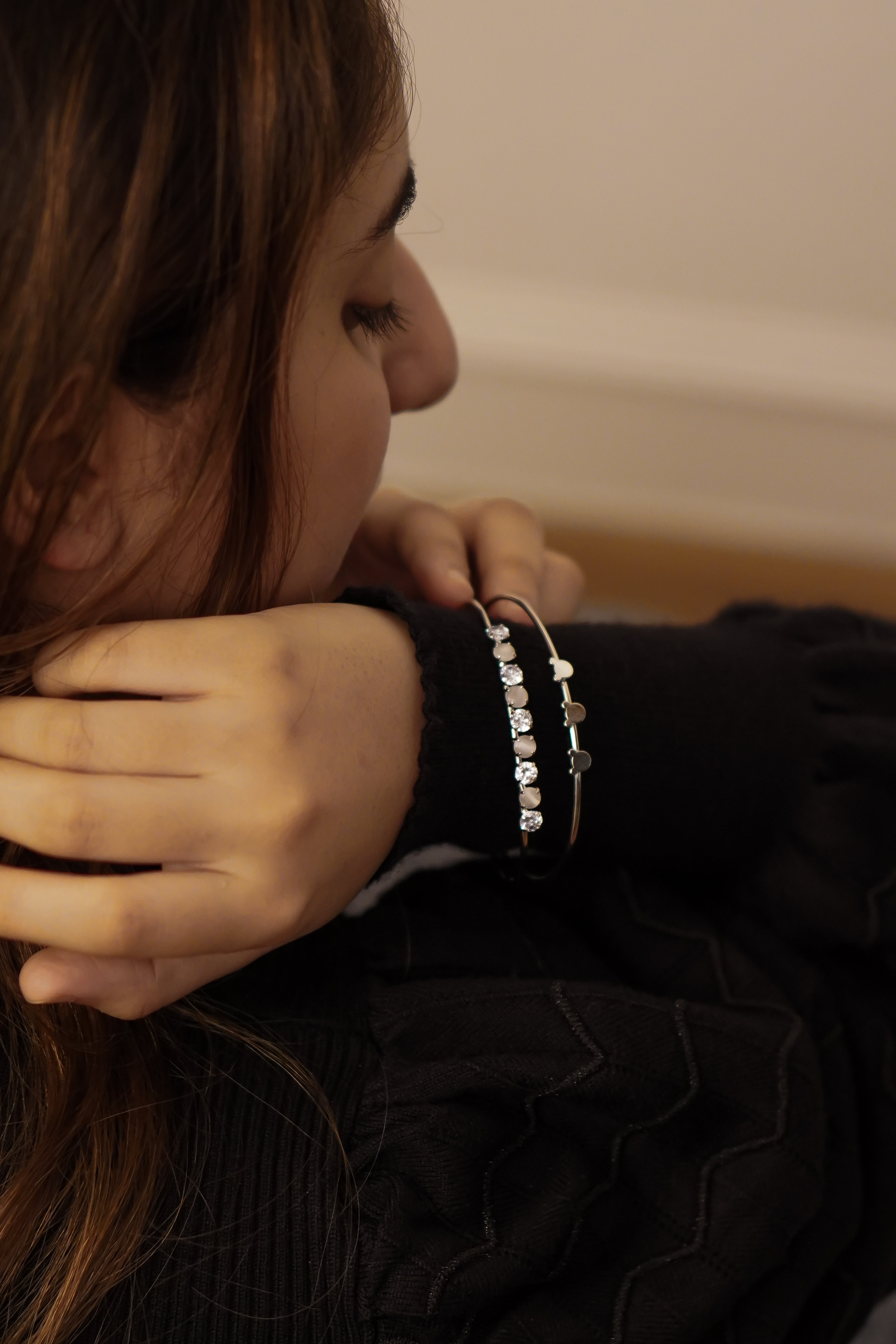 Cara Teddy Bracelet - Silver