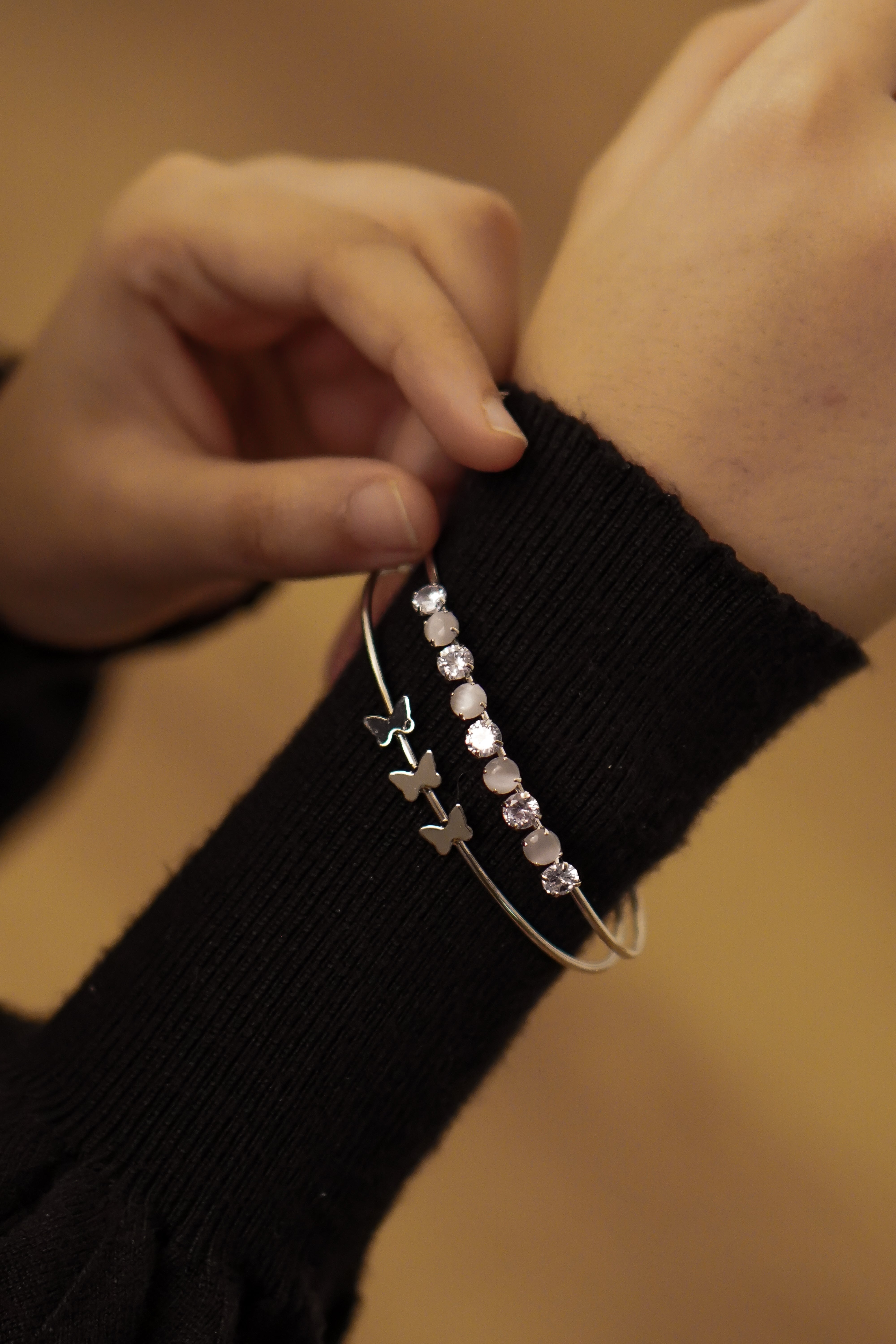 Cara Butterfly Bracelet - Silver