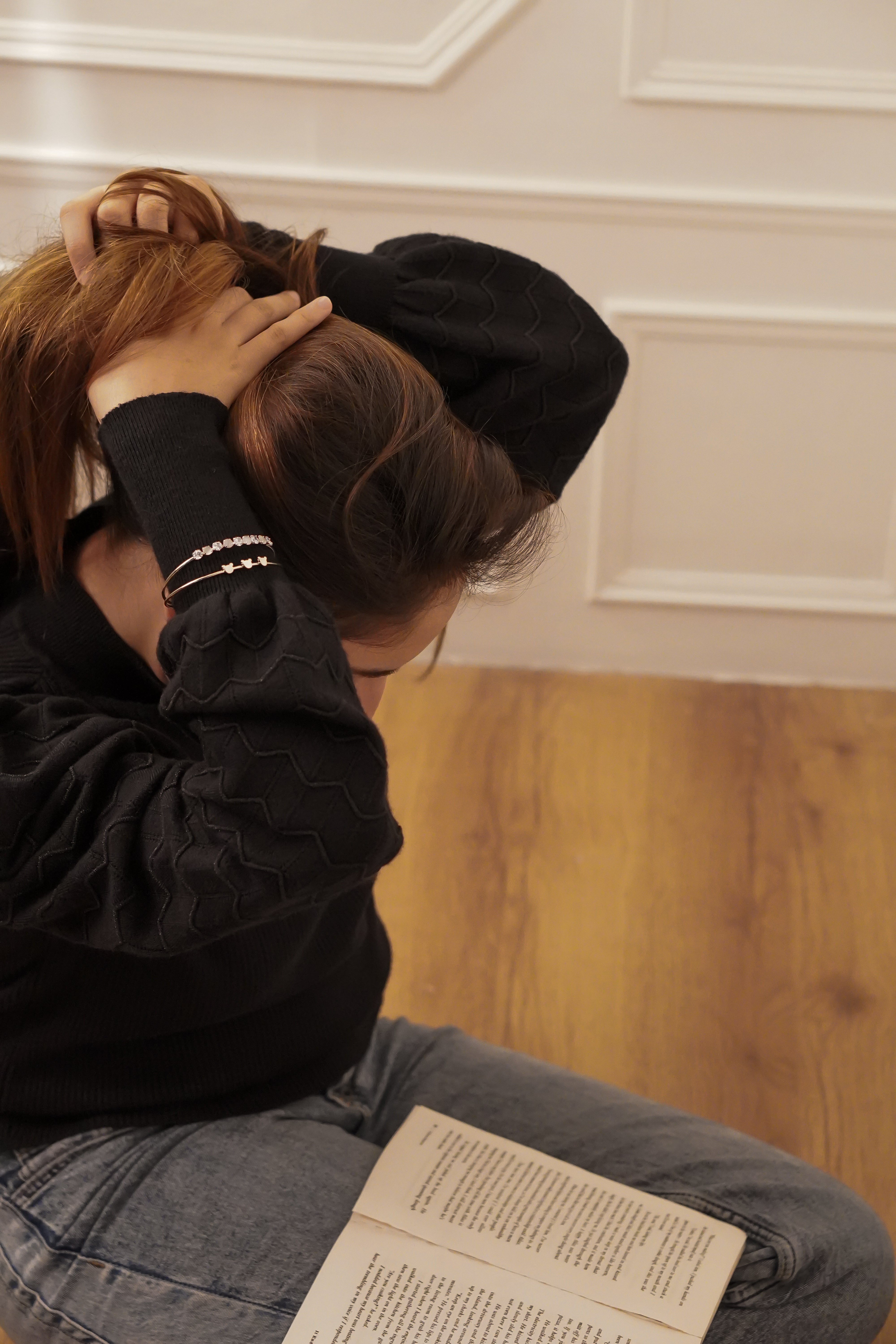 Cara Teddy Bracelet - Silver