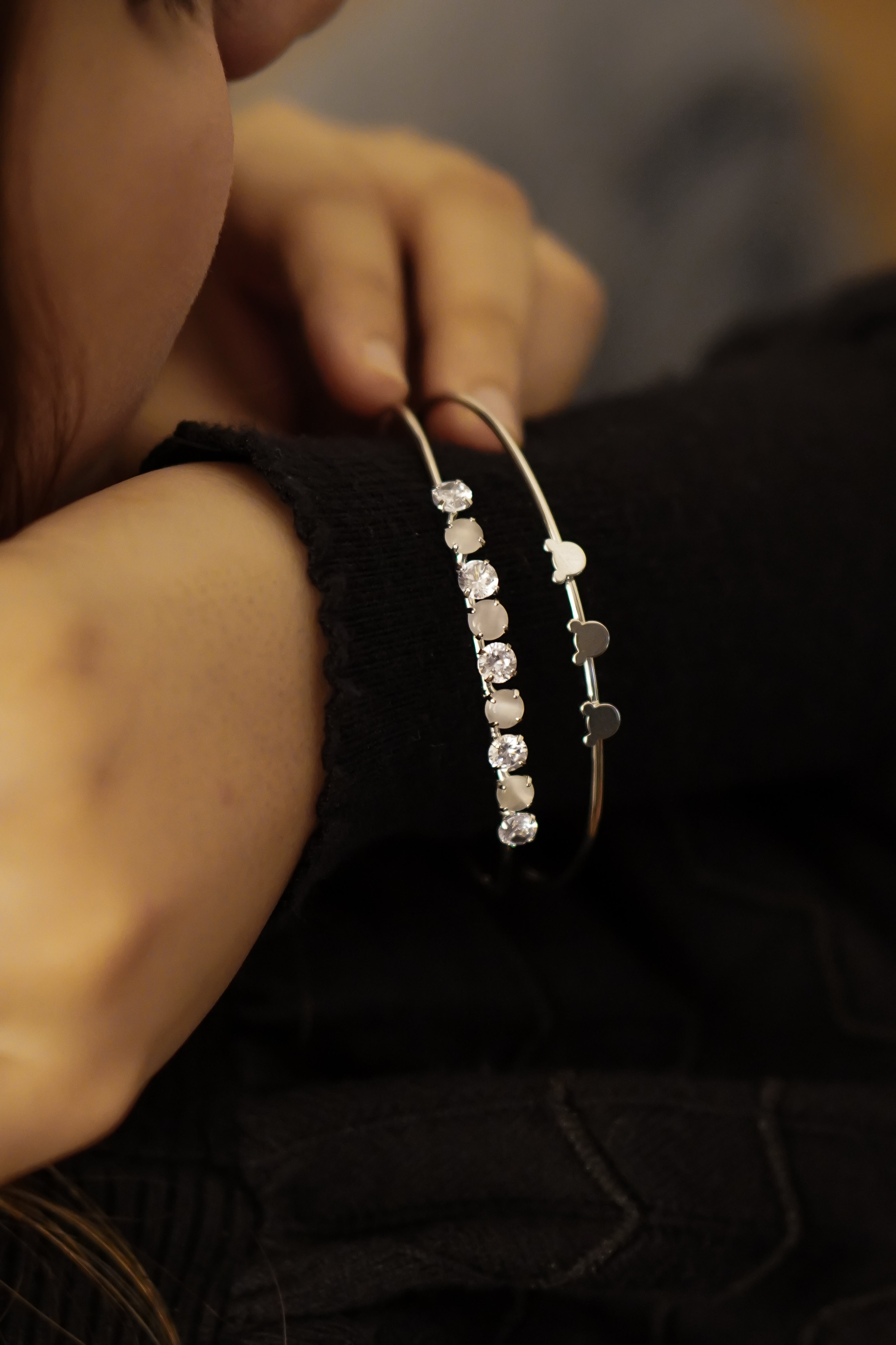 Cara Teddy Bracelet - Silver