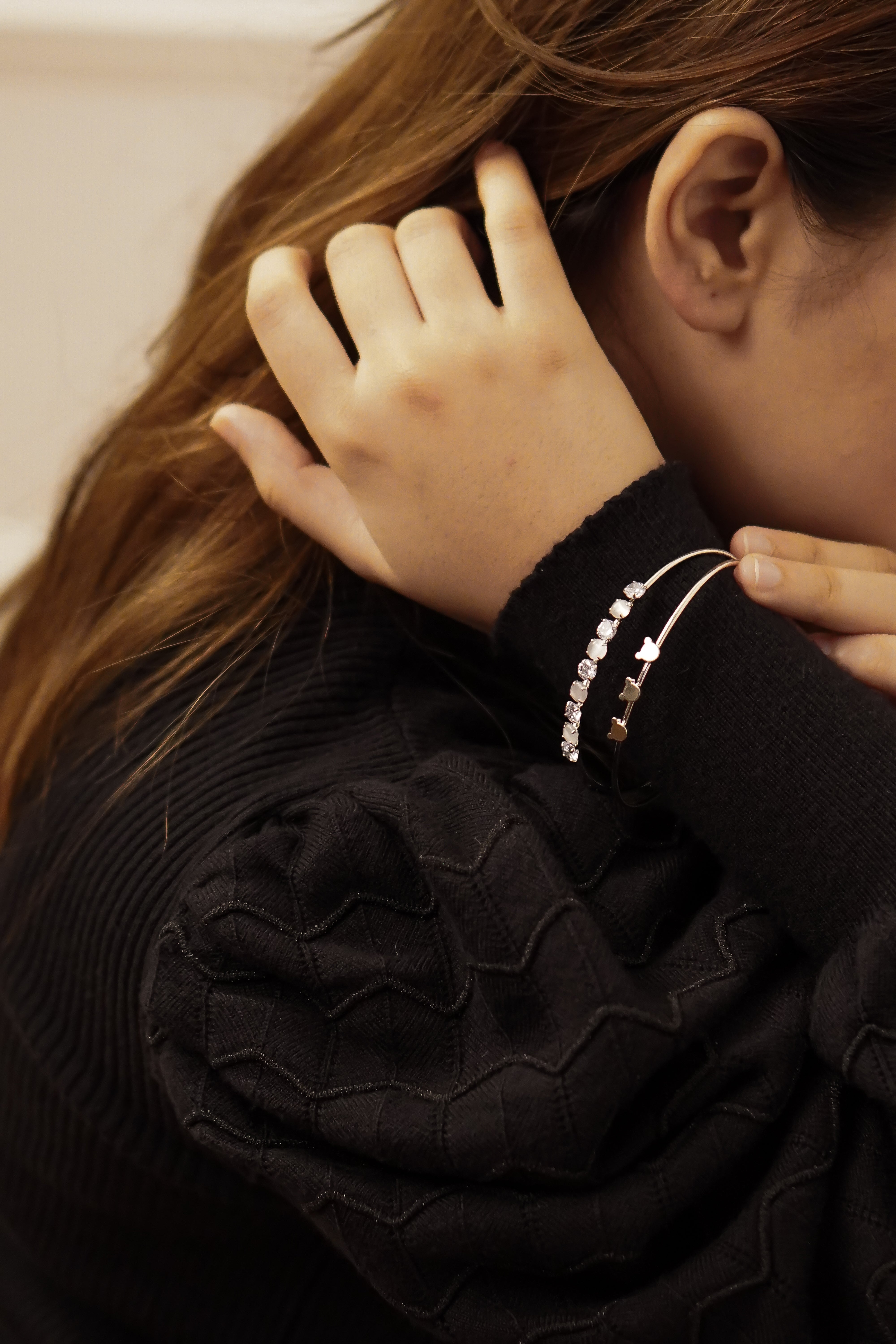 Cara Teddy Bracelet - Silver