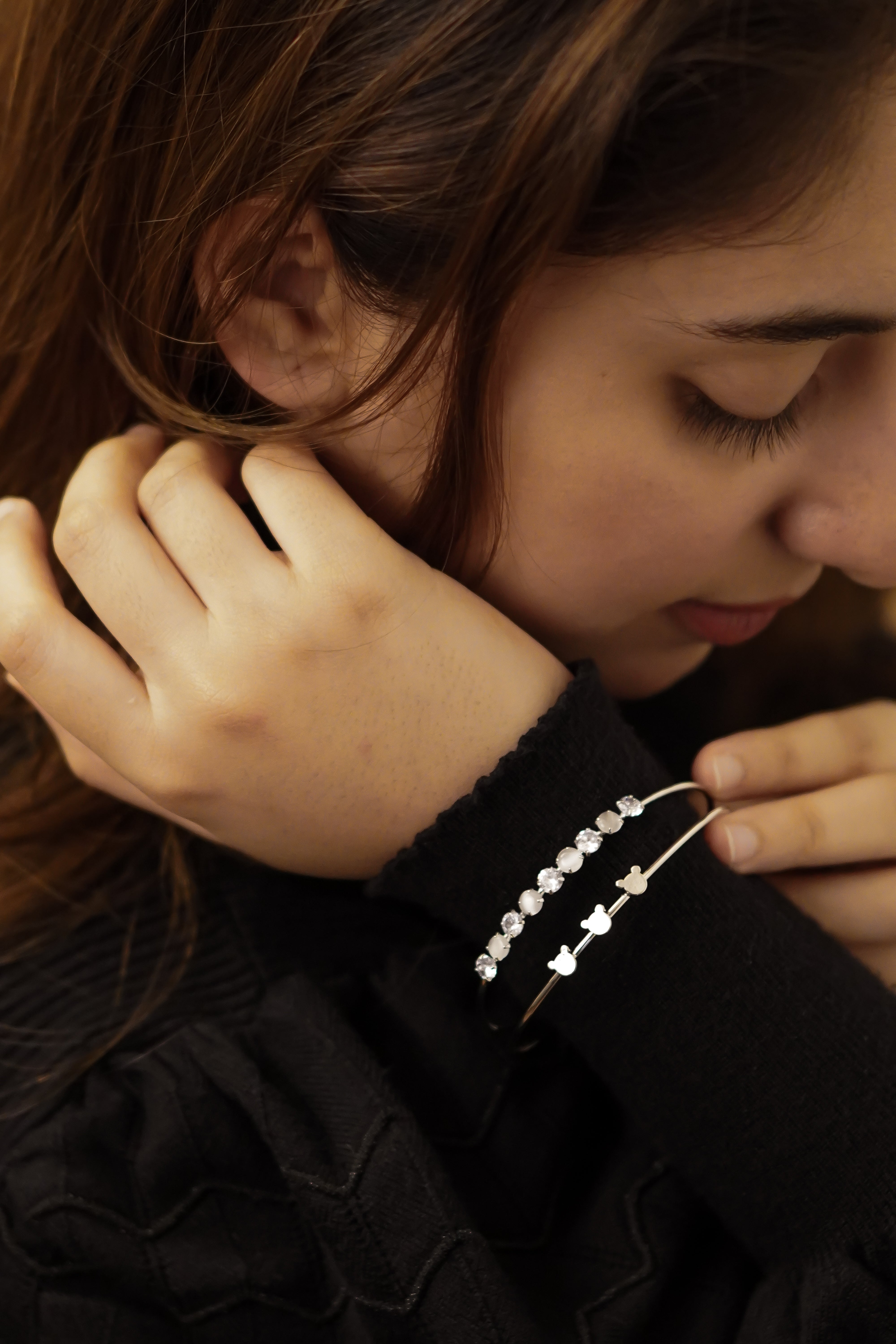 Cara Teddy Bracelet - Silver