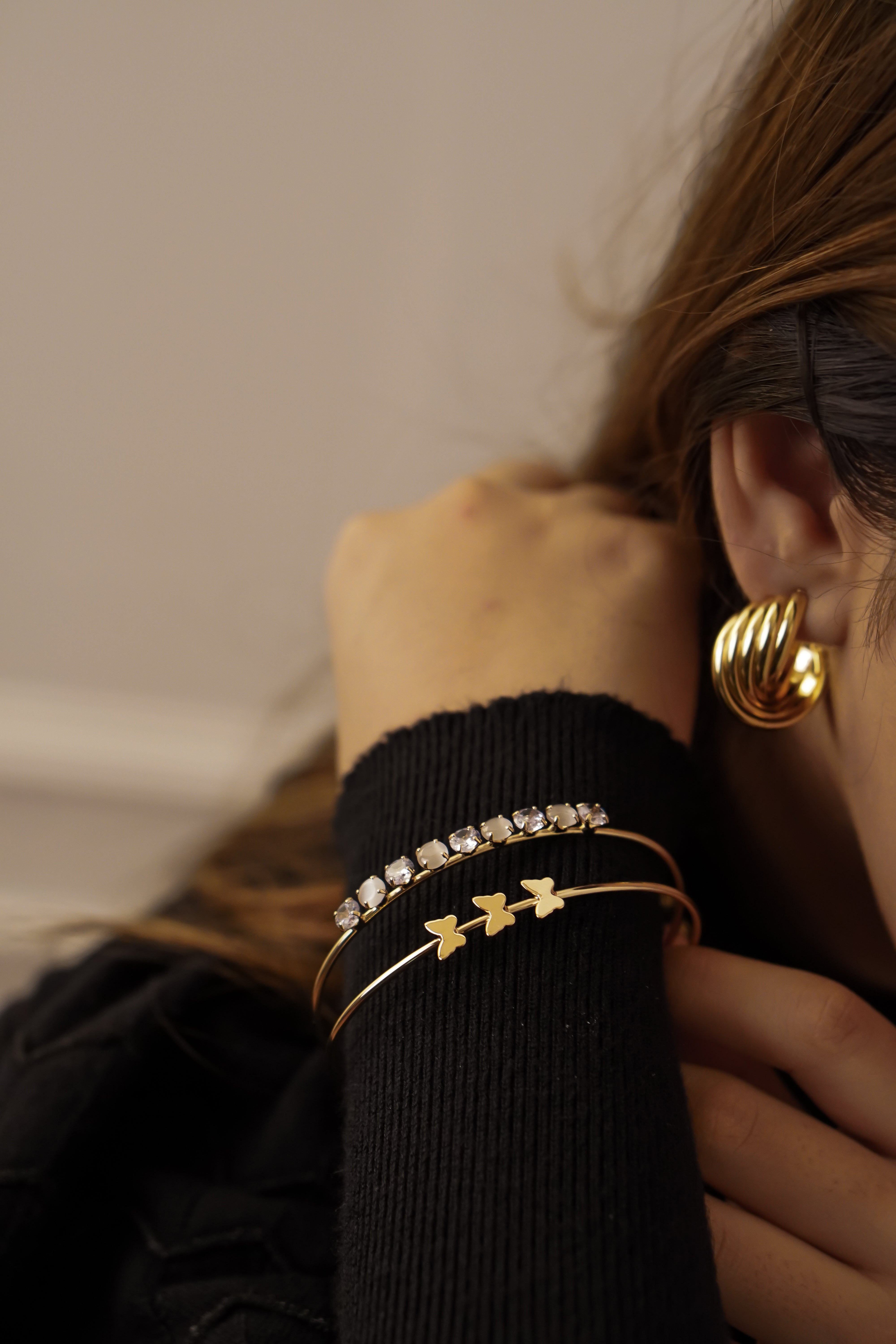 Cara Butterfly Bracelet - Golden