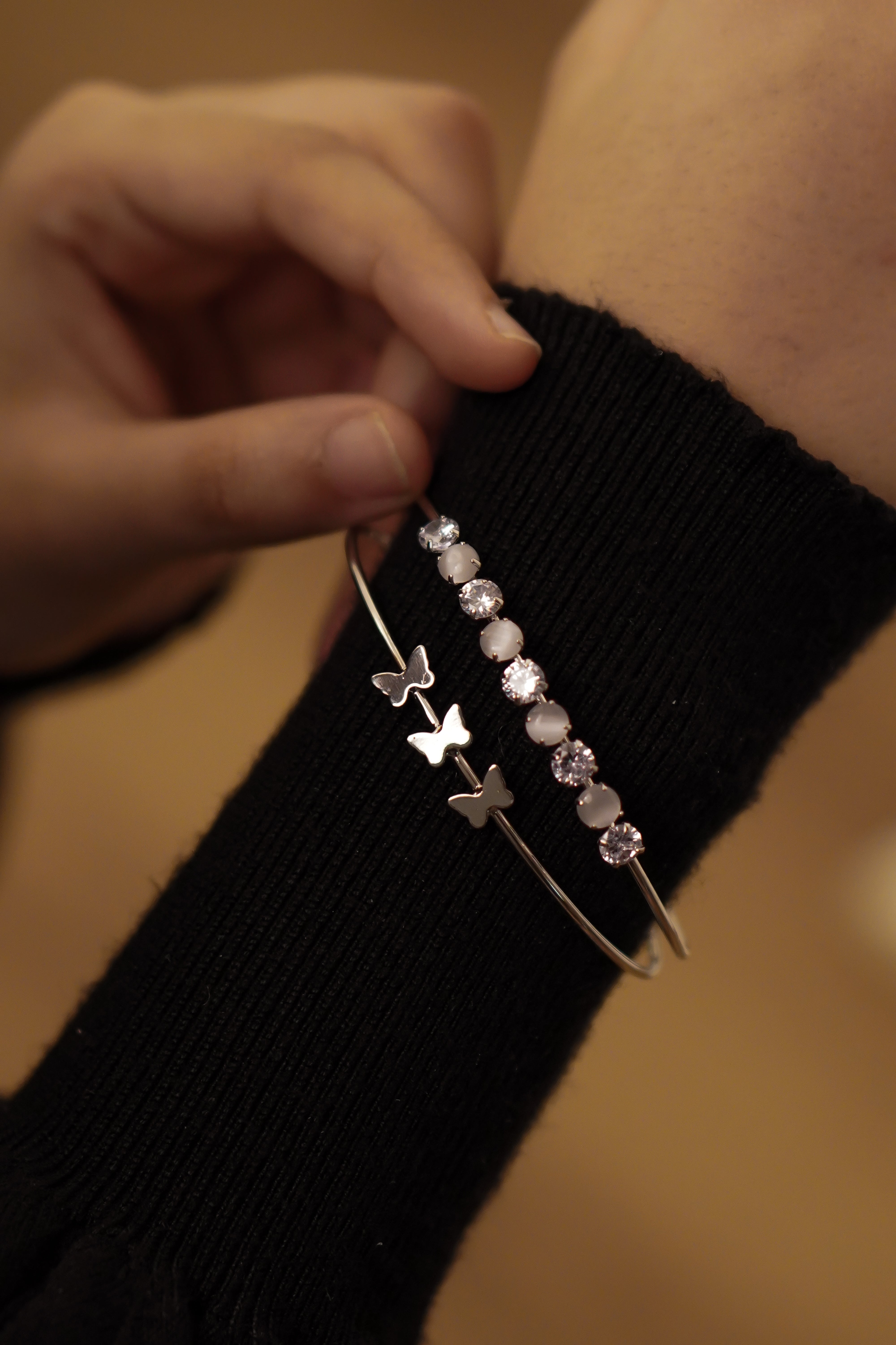 Cara Butterfly Bracelet - Silver