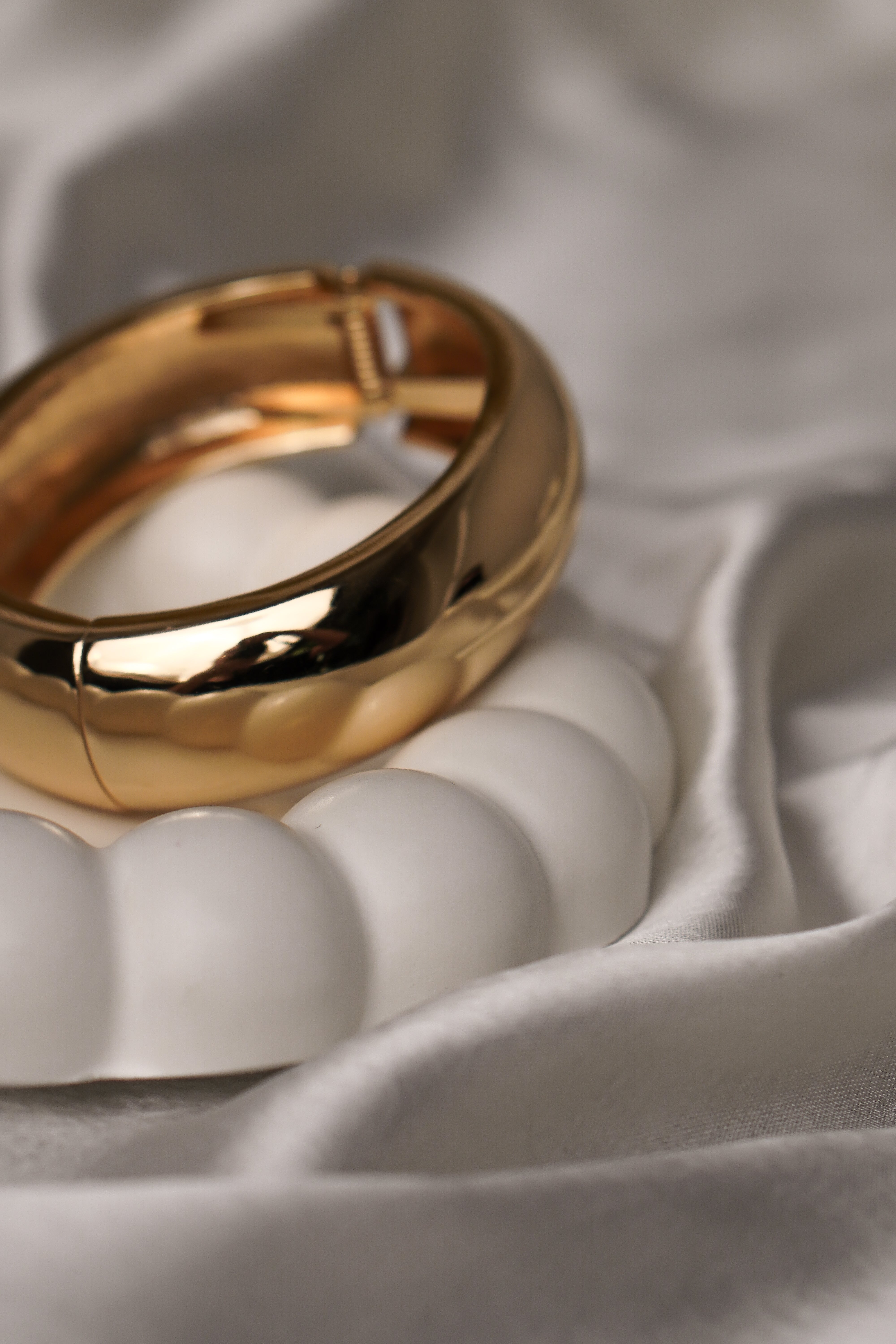 Thick Gold Cuff Bracelet