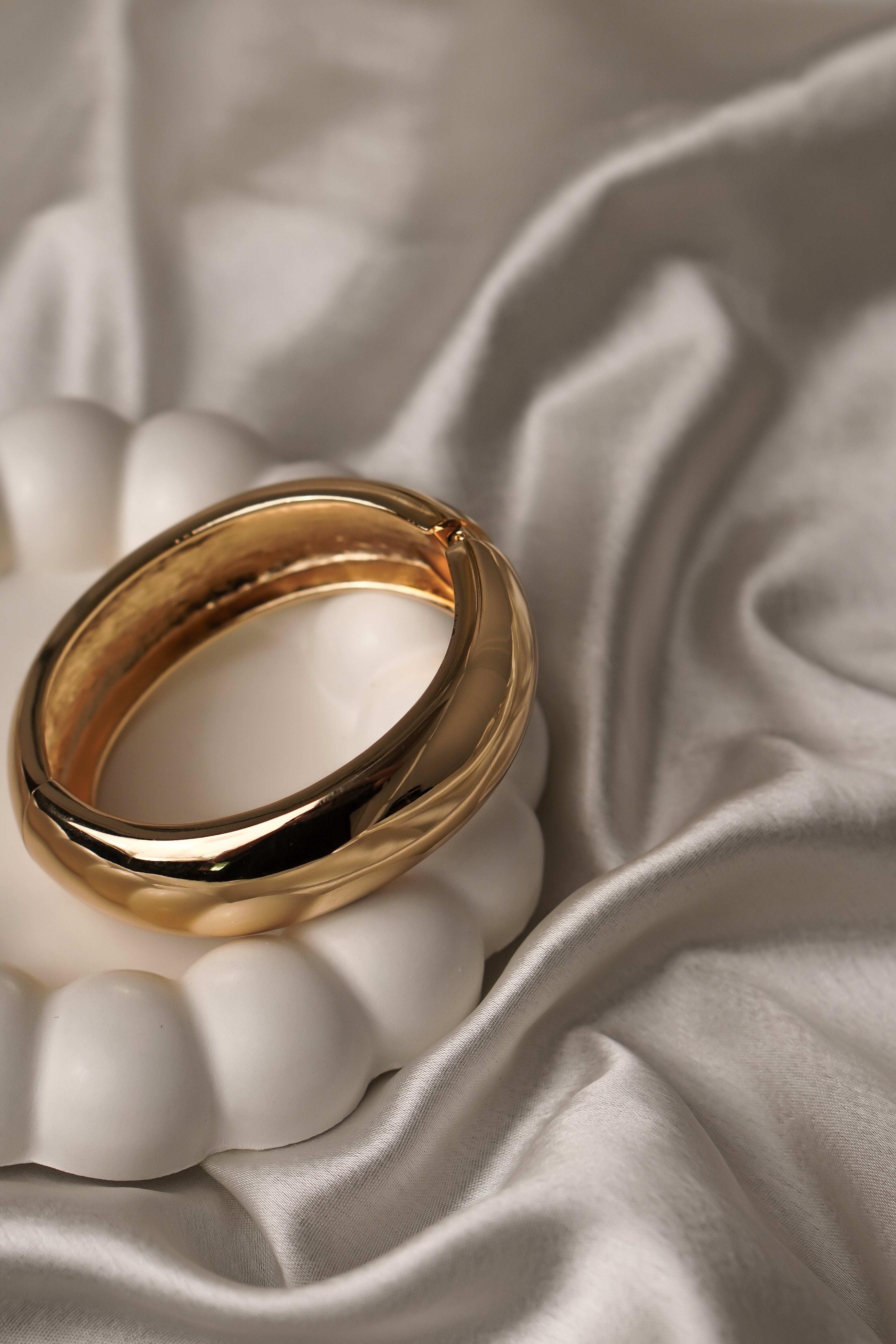 Thick Gold Cuff Bracelet