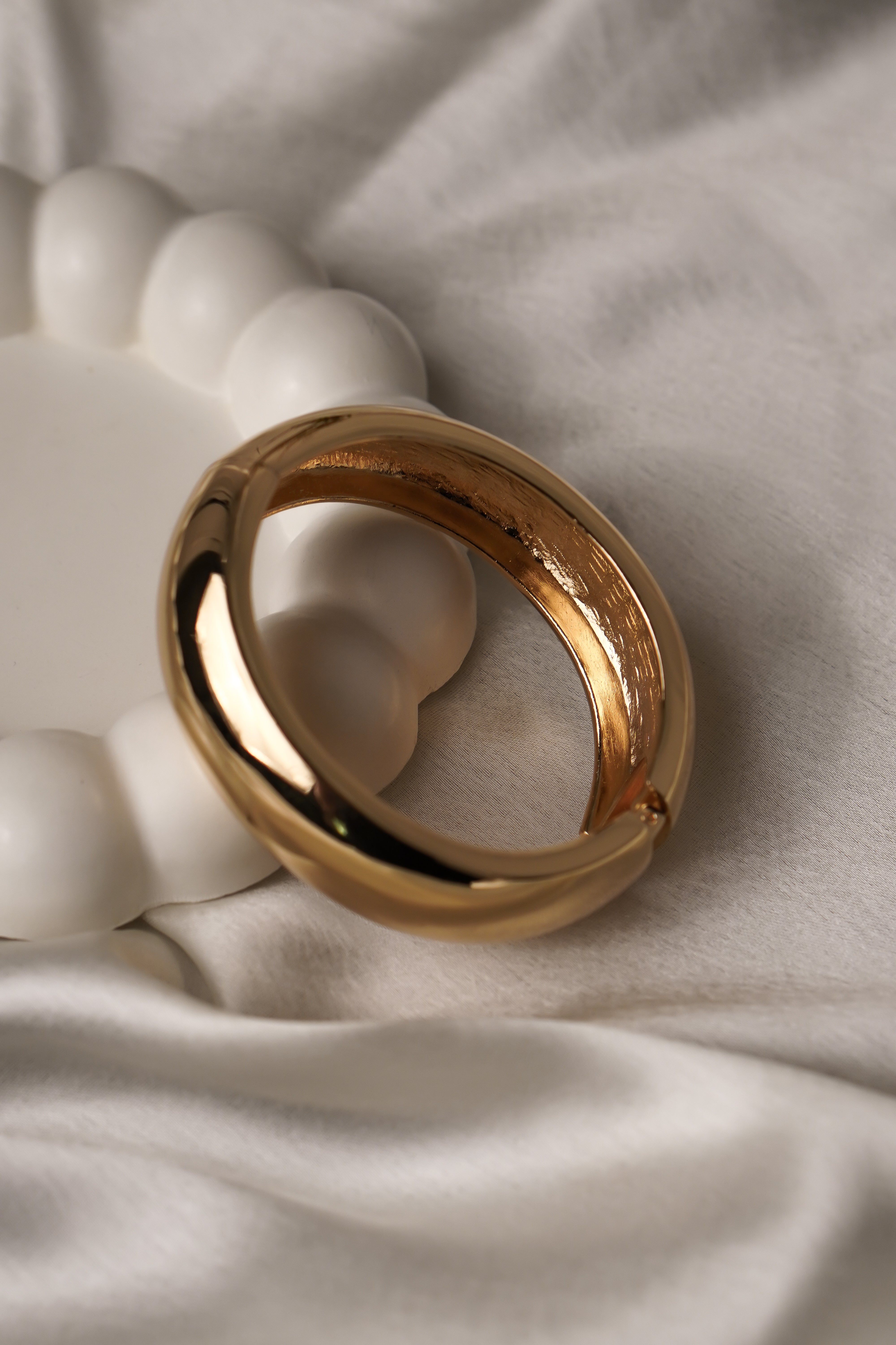 Thick Gold Cuff Bracelet